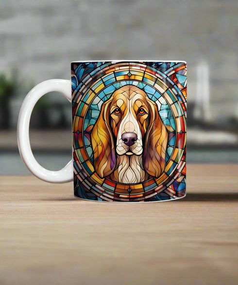 Basset Hound Suncatcher Artwork Ceramic Mug